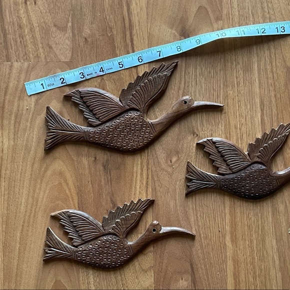 Bird wooden accent sculpture  pieces - Picture 5 of 8